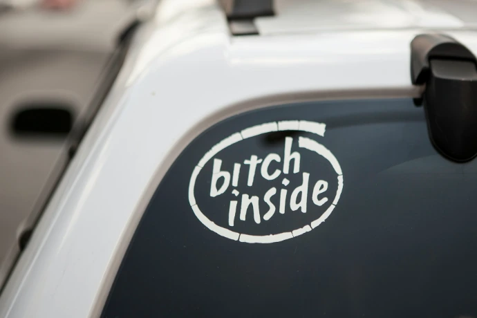 bitch inside sticker